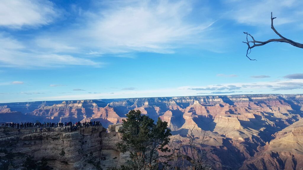 Grand Canyon borda sul visto de cima